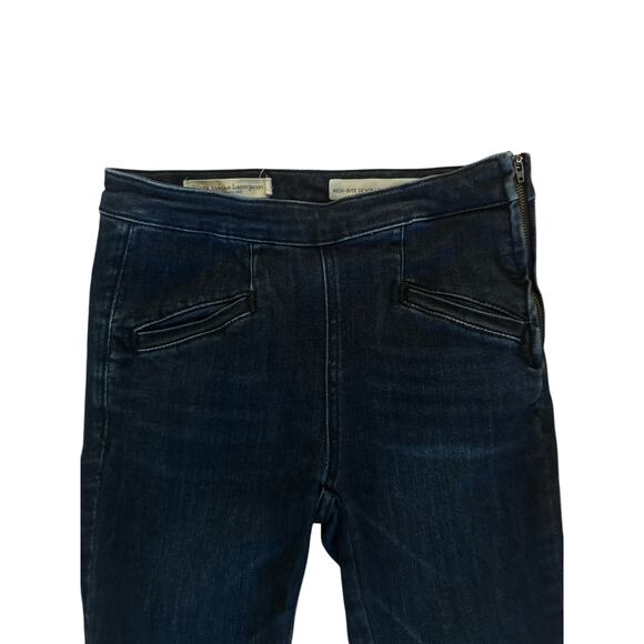 25 Anthropologie Pilcro Letterpress High-Rise Denim Leggings Jeans Pants Crop - Picture 2 of 6